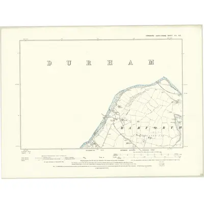 1892 Map of Yorkshire XIII.NE, 1895 Print