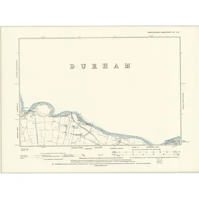 1892 Map of Yorkshire XIV.NW, 1895 Print