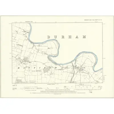 1892 Map of Yorkshire XIV.SE, 1895 Print
