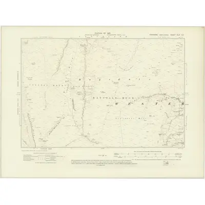 1910 Map of Yorkshire XLIII.NE, 1919 Print