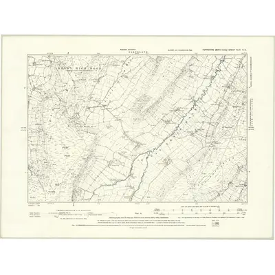 1891 Map of Yorkshire XLIV.NE, 1895 Print