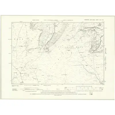1891 Map of Yorkshire XLIV.SE, 1895 Print