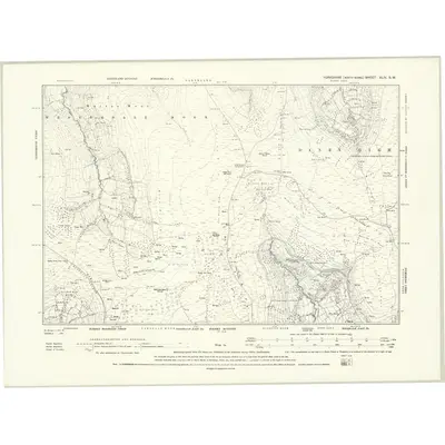 1891 Map of Yorkshire XLIV.SW, 1895 Print