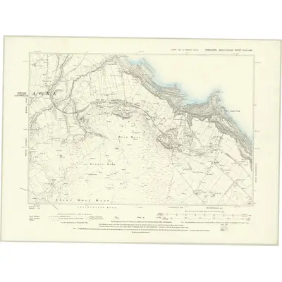 1891 Map of Yorkshire XLVII.SW, 1895 Print