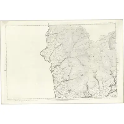 1892 Map of Yorkshire XLVIII, 1895 Print