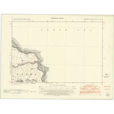 1950 Map of Yorkshire XX.SW, 1952 Print