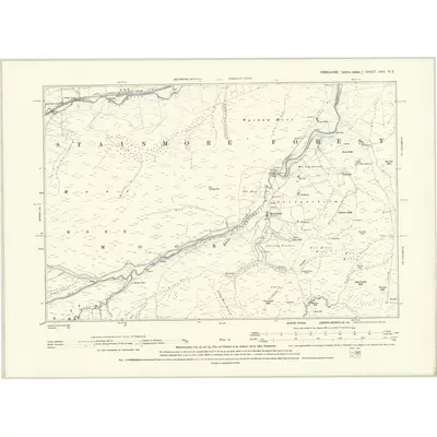 1891 Map of Yorkshire XXII.NE, 1895 Print