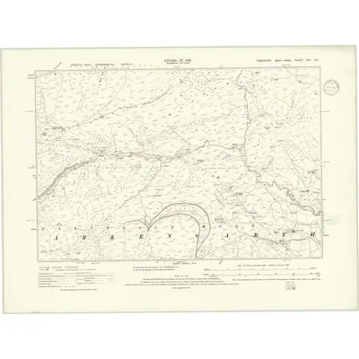 1912 Map of Yorkshire XXII.SE, 1919 Print