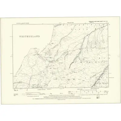 1891 Map of Yorkshire XXII.SW, 1895 Print