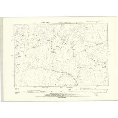 1891 Map of Yorkshire XXIII.SE, 1895 Print