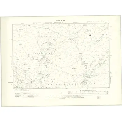 1912 Map of Yorkshire XXIII.SW, 1919 Print