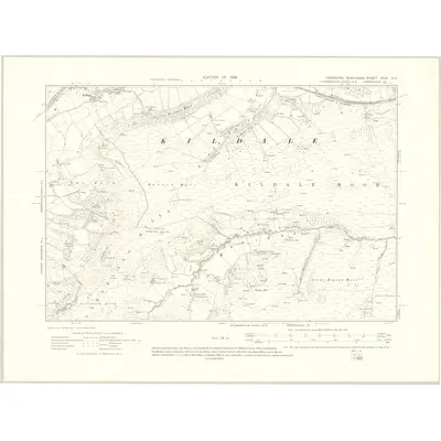 1910 Map of Yorkshire XXIX.SE, 1919 Print