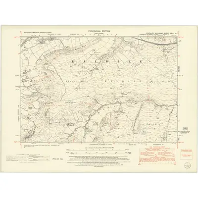 1950 Map of Yorkshire XXIX.SE, 1952 Print