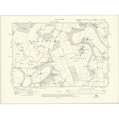 1912 Map of Yorkshire XXVI.NE, 1920 Print