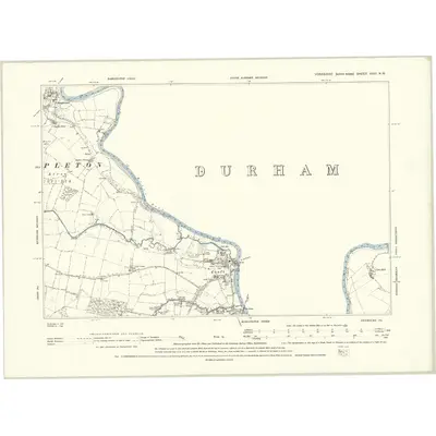 1892 Map of Yorkshire XXVI.NW, 1895 Print