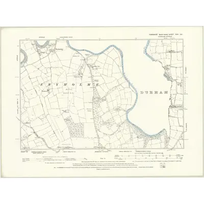 1891 Map of Yorkshire XXVI.SE, 1895 Print