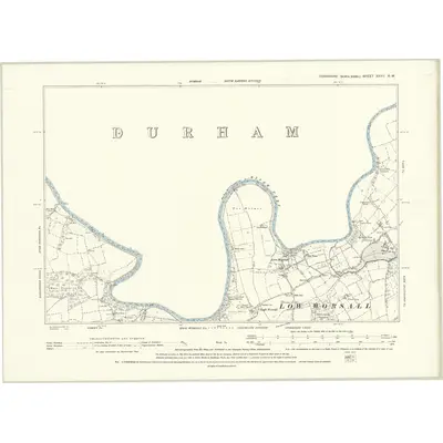 1892 Map of Yorkshire XXVII.NW, 1895 Print