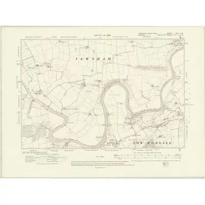 1912 Map of Yorkshire XXVII.NW, 1920 Print