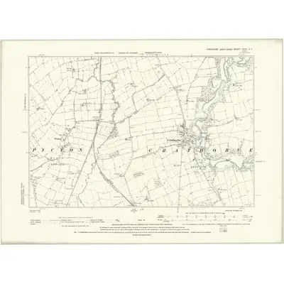 1893 Map of Yorkshire XXVII.SE, 1895 Print