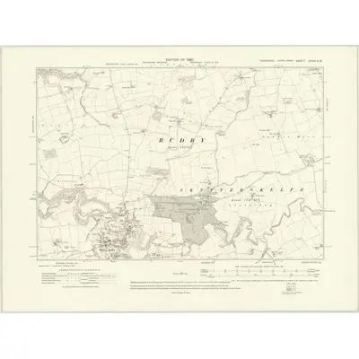 1913 Map of Yorkshire XXVIII.SW, 1920 Print