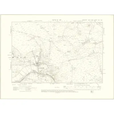 1911 Map of Yorkshire XXX.NW, 1919 Print