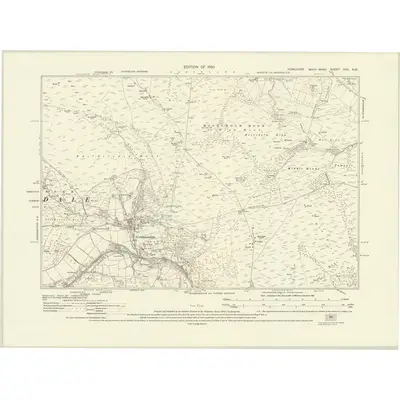 1927 Map of Yorkshire XXX.NW, 1930 Print