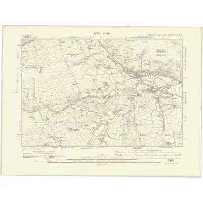 1927 Map of Yorkshire XXX.SW, 1930 Print