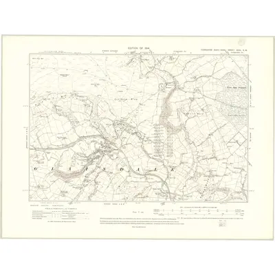1910 Map of Yorkshire XXXI.SW, 1914 Print