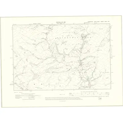 1910 Map of Yorkshire XXXV.NE, 1919 Print