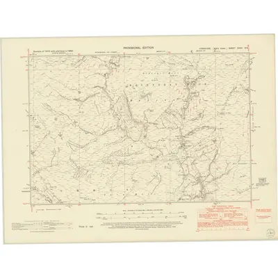 1950 Map of Yorkshire XXXV.NE, 1953 Print