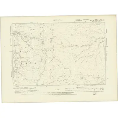 1910 Map of Yorkshire XXXV.SW, 1919 Print