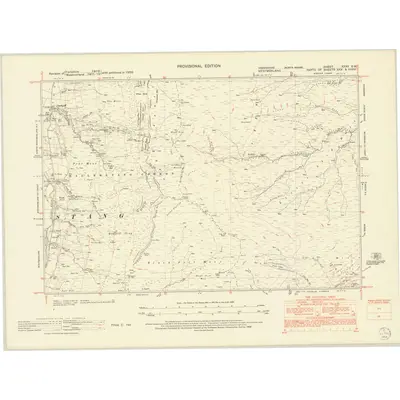 1950 Map of Yorkshire XXXV.SW, 1952 Print