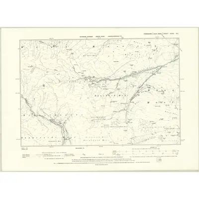 1891 Map of Yorkshire XXXVI.NE, 1895 Print