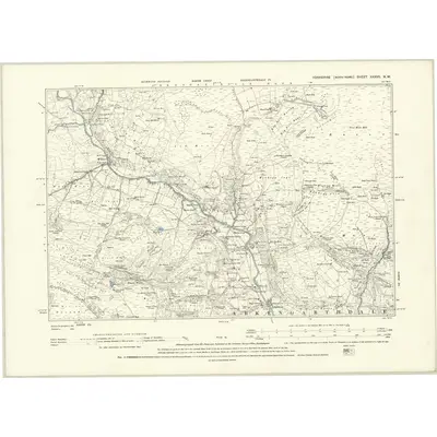 1891 Map of Yorkshire XXXVII.NW, 1895 Print