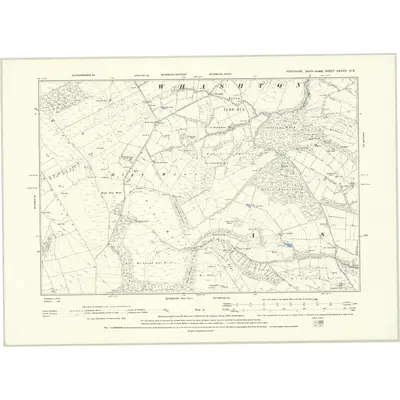 1891 Map of Yorkshire XXXVIII.NE, 1895 Print