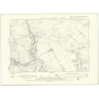 1892 Map of Yorkshire XXXVIII.NW, 1895 Print