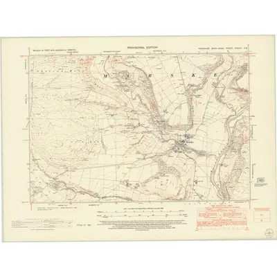 1950 Map of Yorkshire XXXVIII.SW, 1953 Print