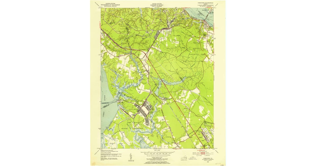1950s Maps of Beechmont Newport - Yorktown Newport News City County Va Usgs Topo 1950 P1954 Og 1200x630