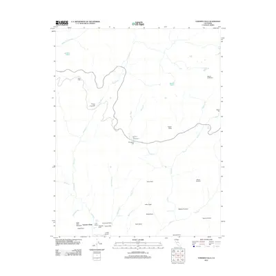 2012 Map of Yosemite Falls, 2012 Print
