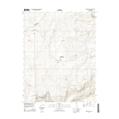 2015 Map of Yosemite Falls, 2015 Print