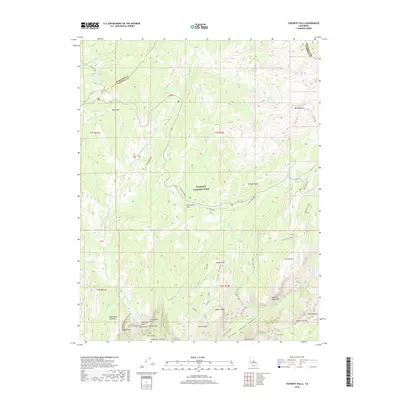 2018 Map of Yosemite Falls, 2018 Print