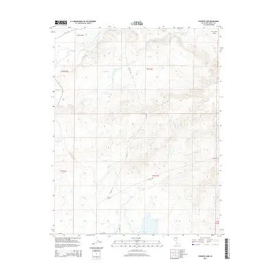 2015 Map of Yosemite Lake, 2015 Print
