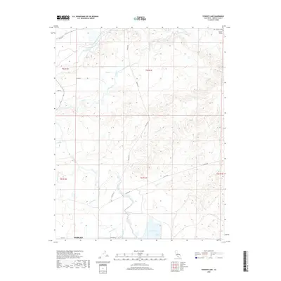 2018 Map of Yosemite Lake, 2018 Print