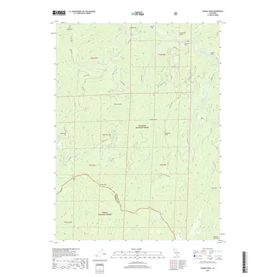 2018 Map of Youngs Peak, 2018 Print