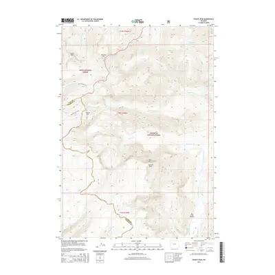 2015 Map of Younts Peak, 2015 Print