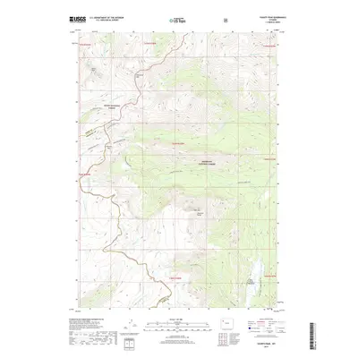 2017 Map of Younts Peak, 2017 Print