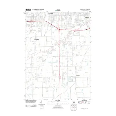 2011 Map of Ypsilanti West, 2011 Print