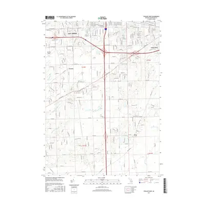2017 Map of Ypsilanti West, 2017 Print