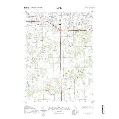 2023 Map of Ypsilanti West, 2023 Print