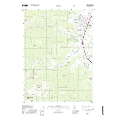 2018 Map of Yreka, 2018 Print